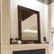 Head West® 34.5" Deep Bronze Beaded Rectangular Framed Beveled Accent Wall Mirror